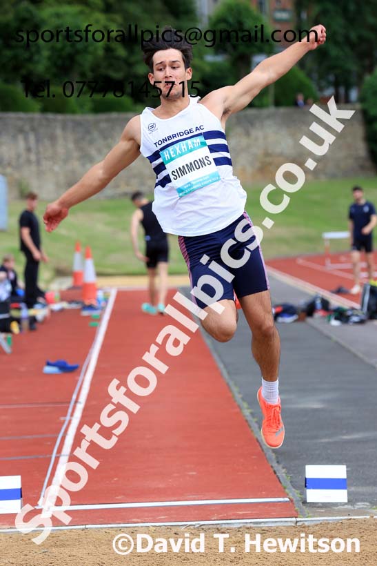 Decathlon Long Jump, 2024 EAP International Combined events, Hewcham, Northumberland.  Photo: David T. Hewitson/Sports for All Pics